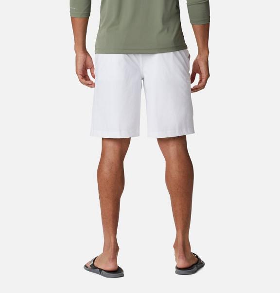 Columbia PFG Grander Marlin II Shorts White For Men's NZ96043 New Zealand